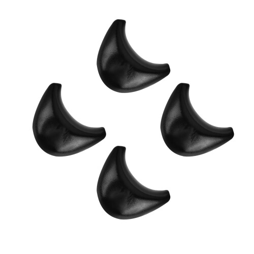 4Pcs Durable Black Silicone Shampoo Bowl Neck Rest Cushion