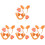 4Ensembles Costume Animal Oreilles Queue Couleurs Variées 1