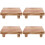 4Pièces Marchepieds Bois Bébé, Usage Polyvalent Maison Et 6