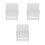3Pièces Distributeur Réglable D'étiquettes Transparent Pour 6