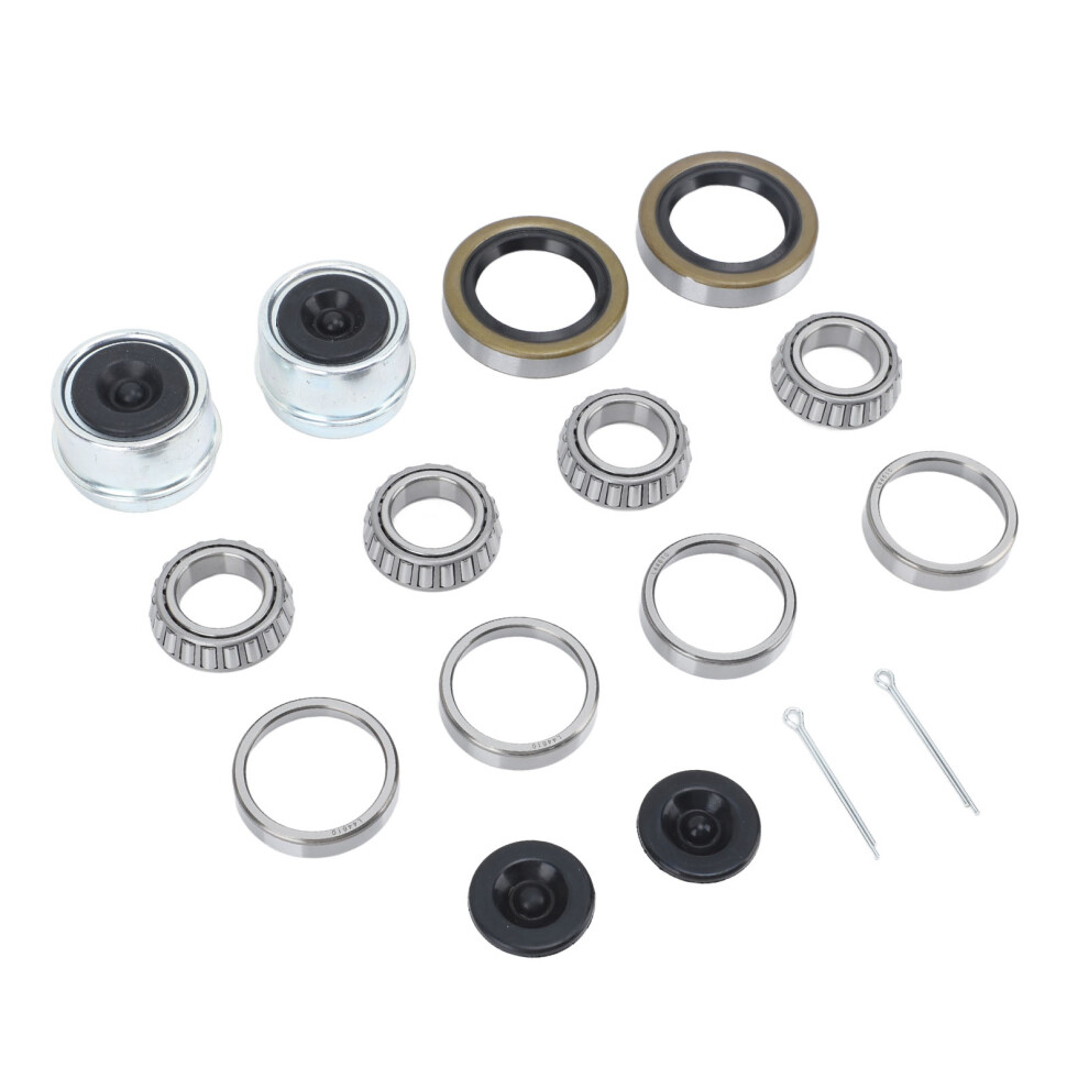 2 Sets Boat Trailer Axle Hub Wheel Bearing Kit With Grease Seals & Dust Caps 4171386441674