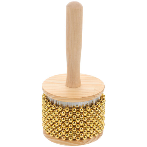 2Pièces Petit Cabasa Bois Métal Instrument Percussion Portable 2
