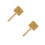 2Pièces Petit Cabasa Bois Métal Instrument Percussion Portable 9