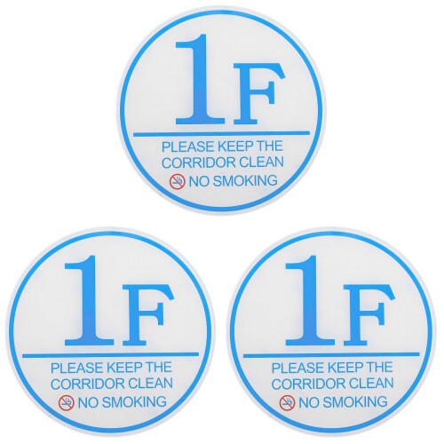 3Pièces Plaques Maison En Stickers Porte