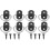 8Pièces Crochets Trunk Cargo Résistants Multi Pour Fixation Filet Auto 1