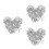 300Pcs Rust-Proof Iron Pallet Racking Drop Pins Silver Safety Clips 10