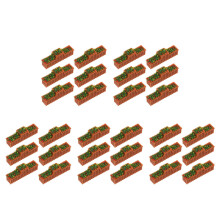 30Pièces Miniatures Potted Plastique Blanches Décor Maison De Poupées