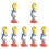 7Pièces Jouet Simulation Hippocampe Plastique Decoration 4