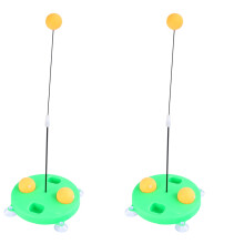 2Sets Sports Training Toy Green Table Tennis Trainer for Kids Practice