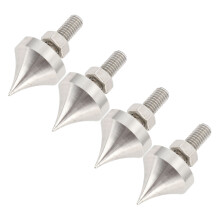 Stainless Steel HiFi Speaker Spike Feet 4pcs 40x20mm Silver