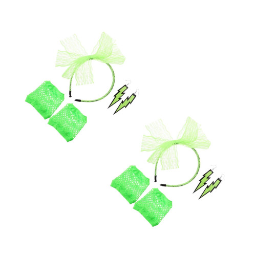 2Pièces Résille Boucles Bandeau Femme