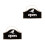 2Pcs Wood Open Closed Sign Double-Sided Pattern 4