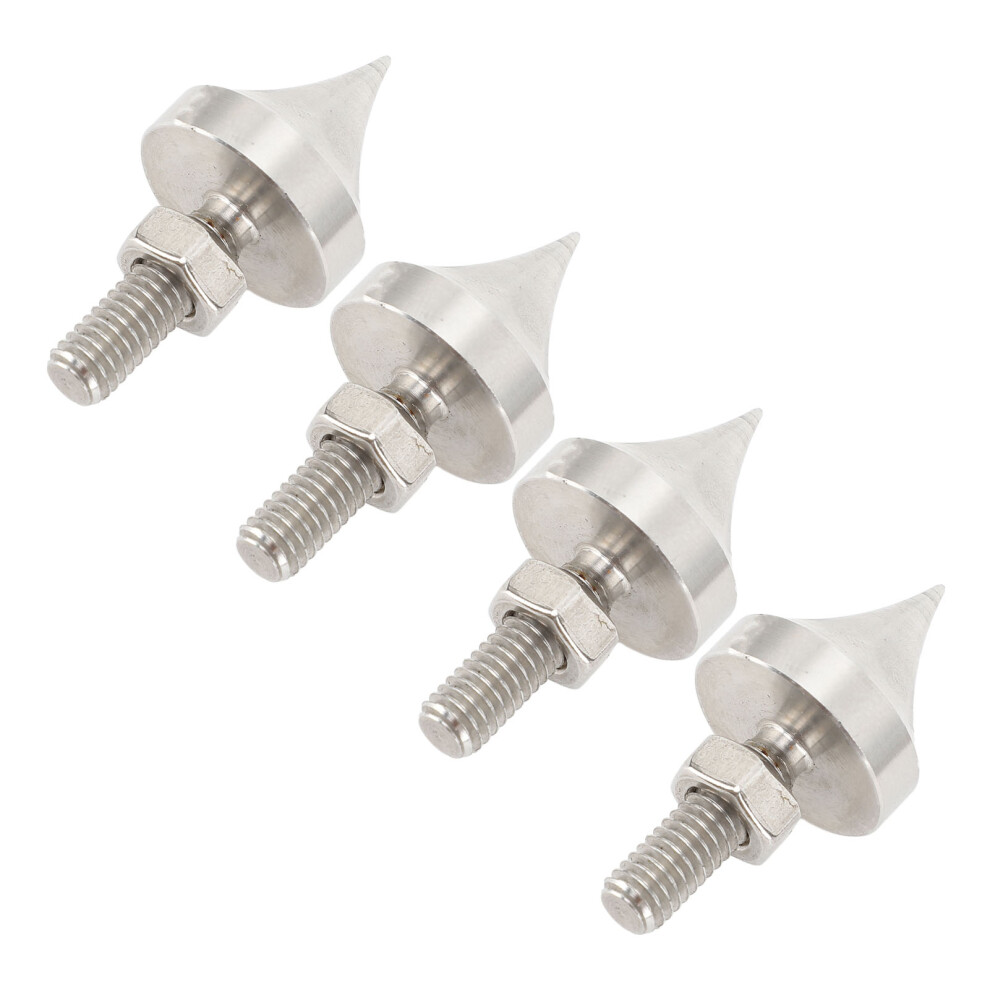 Hifi Speaker Spike Feet Stainless Steel Shockproof 4Pcs For Audio Equipment M8 9411386445834