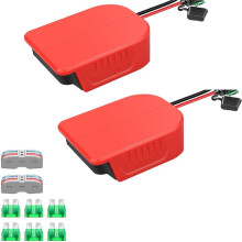 2PCS Power Wheel DIY Adapter for 20V Battery Dock Power Connector for Rc Toy Car Truck, E-Bike