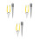 3Ensembles Ensemble Outils Rotin Multi Couleurs Durable Métal 1