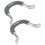 10Pcs Pan and Pot Side Handle Replacement Gray Silicone Stainless Grip 3