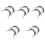 10Pcs Pan and Pot Side Handle Replacement Gray Silicone Stainless Grip 5