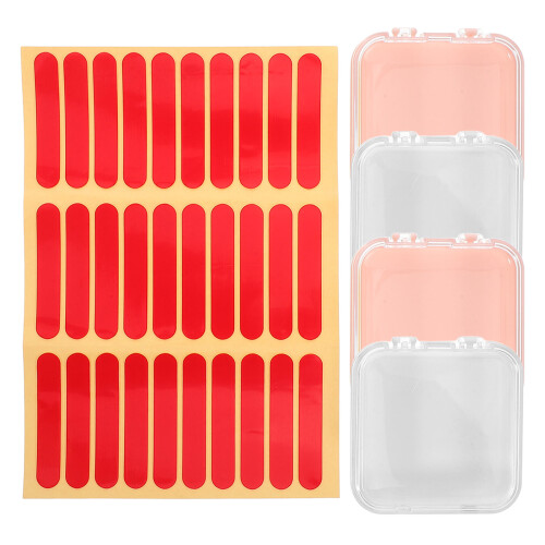2Sets Multiuse Clear Plastic Nail Organizer Box Portable Storage Case 1