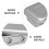 Nail Tool Sterilizer Tray Silver Stainless Steel Manicure Storage 6