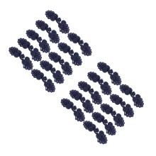 20Pairs Dark Blue Sevenbead Knot Buttons for Cheongsam Costume Decor