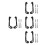 4Sets Plastic Metal Motorcycle Handle Guard for Dirt Bikes Atv Scooter 4