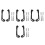 4Sets Plastic Metal Motorcycle Handle Guard for Dirt Bikes Atv Scooter 5