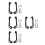 4Sets Plastic Metal Motorcycle Handle Guard for Dirt Bikes Atv Scooter 8