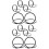 12Pcs Black Metal Memo Clips Decorative Table Number Holders 6