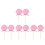 8Pcs Round Red Lollipop Models Candy Decoration for Parties 5