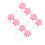 8Pcs Round Red Lollipop Models Candy Decoration for Parties 6