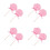 8Pcs Round Red Lollipop Models Candy Decoration for Parties 7