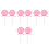 8Pcs Round Red Lollipop Models Candy Decoration for Parties 8