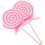8Pcs Round Red Lollipop Models Candy Decoration for Parties 9