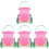 4Pièces Jeu De Rose Seaux Ergonomiques Résistants 1