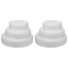 6Pièces Gâteaux Ronds En Mousse Blancs Pour Décoration