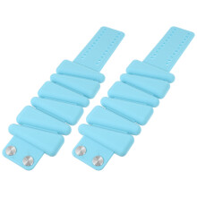 1Paire Bracelets De Poignet Pondérés Silicone Bleu Pour Fitness Yoga