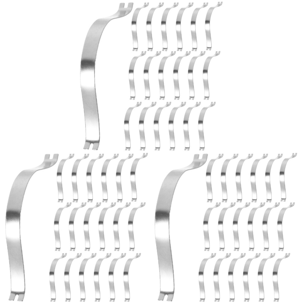 300Pcs Silver Aluminum Alloy Spring Clips Photo Frame Hardware 3692534393481