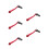 5Pcs Multi-Color Folding Aluminum Shift Levers for Dirt Bikes and Atvs 6