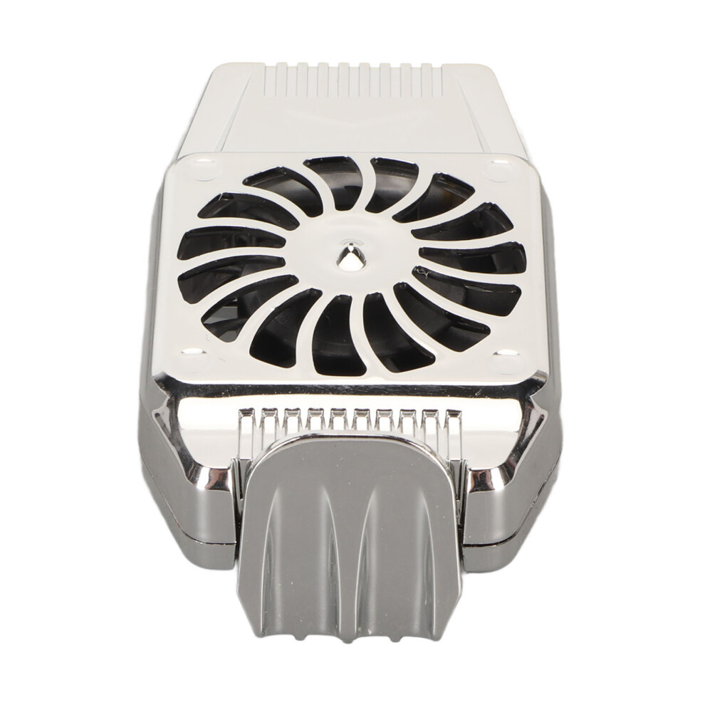 Super Silent Rechargeable Phone Cooler Fan For Gaming & Videos, Silver 4611389355849
