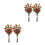 4Pcs Realistic Pomegranate Branches Faux Fruit Stems for Home Decor 8