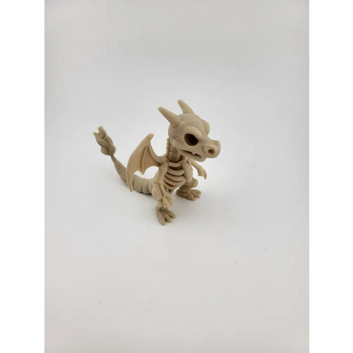 6 PCS 3D printed fire-breathing dragon skeleton fossil model toy set 1