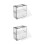 2Pièces Vitrine Claire Pour Modèles De Voitures À 4