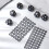10 Pcs Multi-Angle  Set 4 Sheet 200 Point 6.0 mm 3D Scanner Markers Dot Stickers Scanner Turntable for 3D Scanning 2