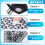 10 Pcs Multi-Angle  Set 4 Sheet 200 Point 6.0 mm 3D Scanner Markers Dot Stickers Scanner Turntable for 3D Scanning 5