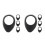 8Pcs Microscope Rubber Eyepiece Covers Black Lens Guard Eye Cushion 4