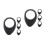8Pcs Microscope Rubber Eyepiece Covers Black Lens Guard Eye Cushion 5