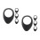 8Pcs Microscope Rubber Eyepiece Covers Black Lens Guard Eye Cushion 6