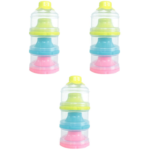 3Pièces Conteneur Bébé Triple Compartiments Séparés 2