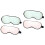 4Pcs Soft Silk Eyeshade Eye Mask Sleep Blackout Solid Color for Travel 4