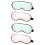 4Pcs Soft Silk Eyeshade Eye Mask Sleep Blackout Solid Color for Travel 5